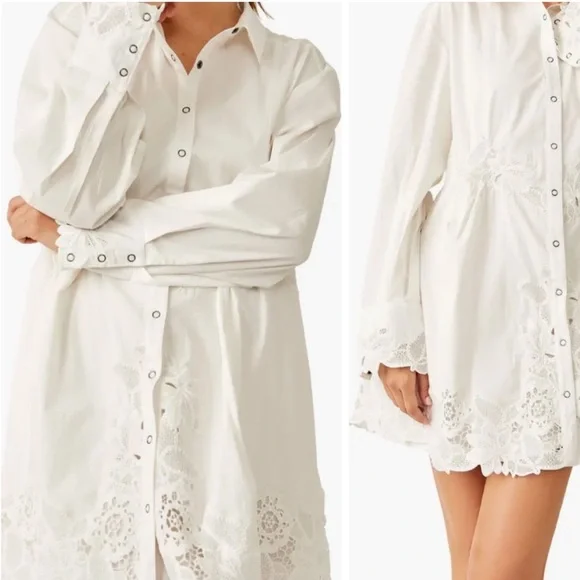 Free People White Constance Dress - Picture 4 of 12